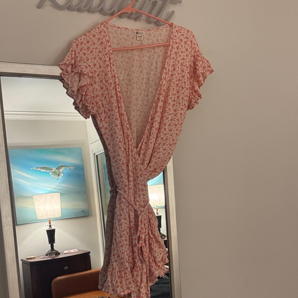 Billabong Pink Floral Mini Dress